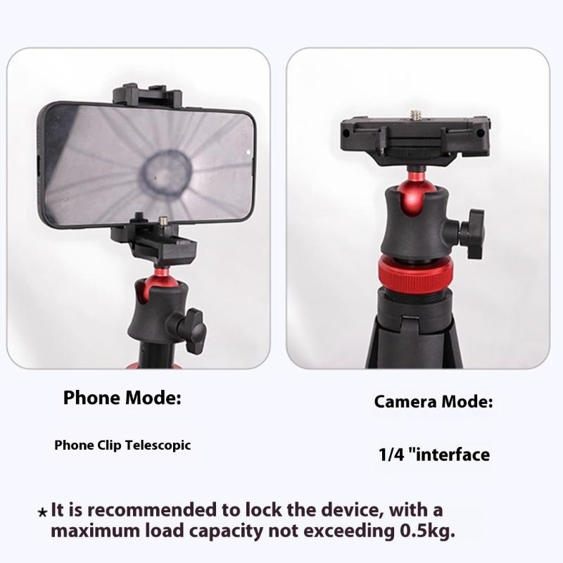 Super Super Tiny Adjustable Rack 360 Rotate Clamp Design Stable Rubber Material for Mobile Phone Camera Video Recording