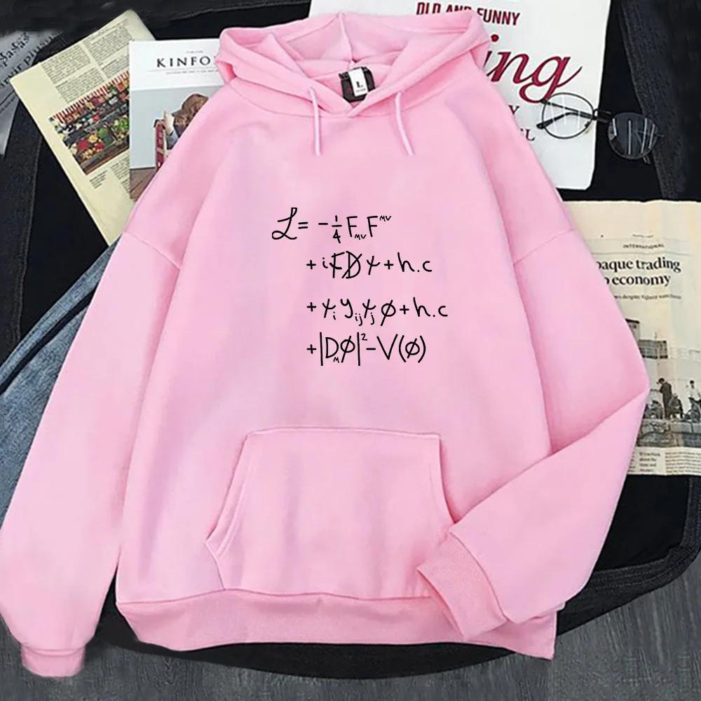 Physics Maths Quantum Equations Universe Lagrangian Clothes for Men Printed Sweatshirts Aesthetic Hoodies Unisex Winter Clothes