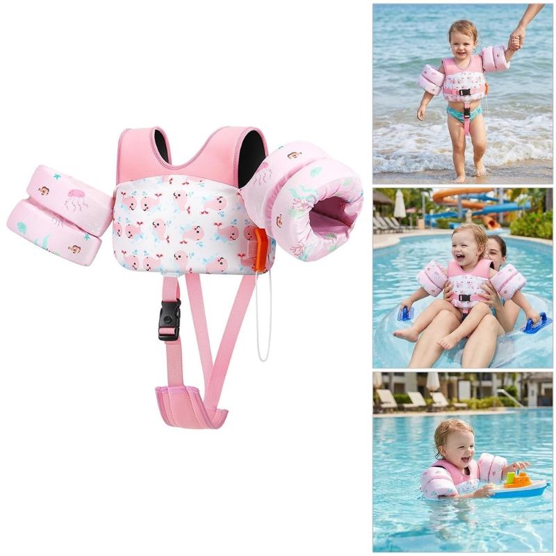 Toddlers Swimming Training Jackets Kids Swim Vest Float Jackets Toddlers Floatie Assist Swimwears Water Pool Accessory