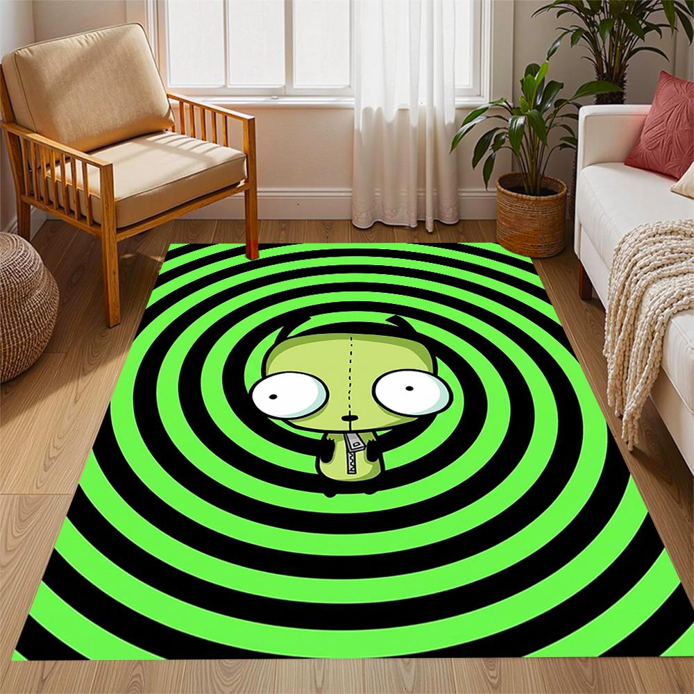 Zombie Invasion Carpet Suitable for Playrooms Balcony Game Room Dormitory Anti-slip Rug Office home decor Best for Christmas