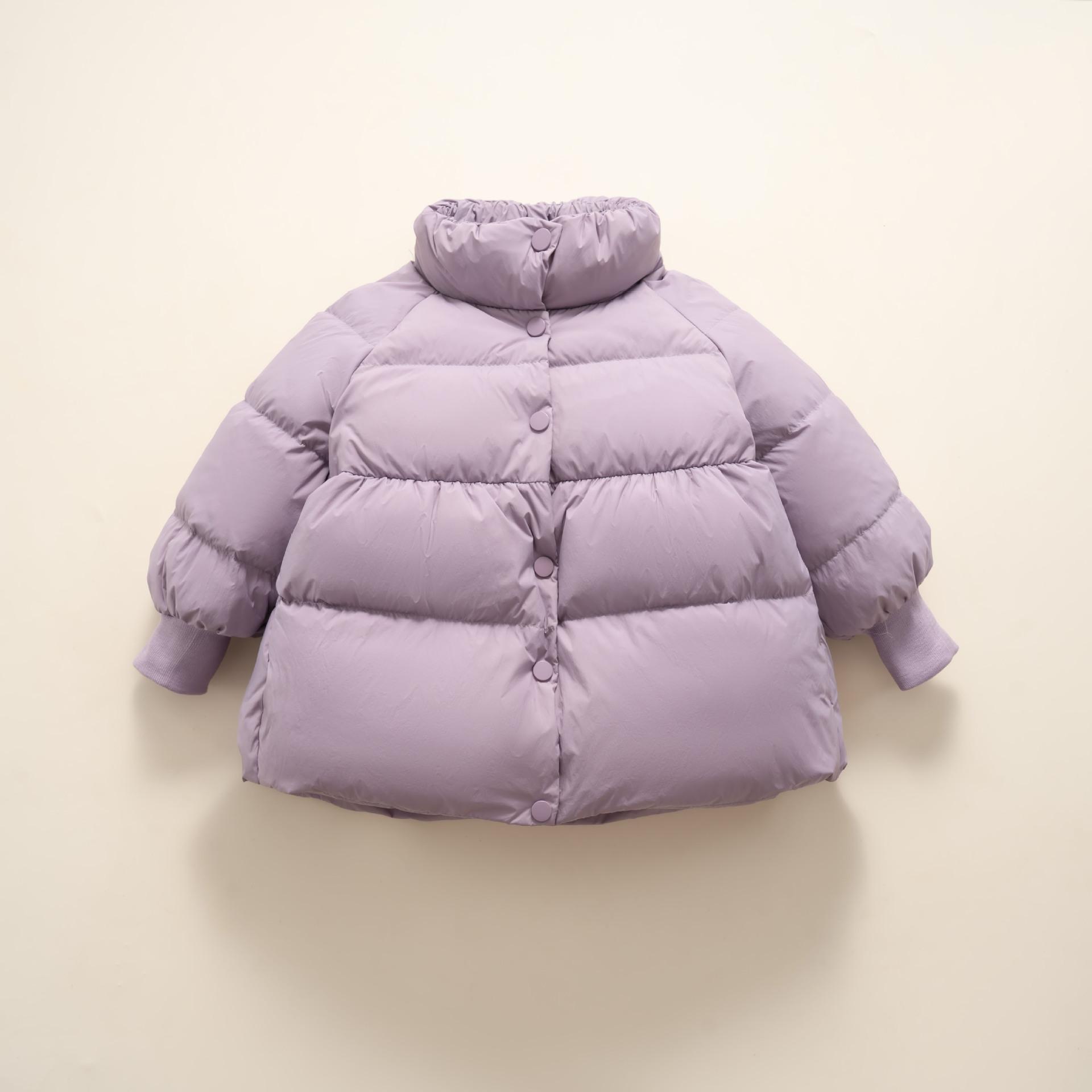 

Детский пуховик Зимний для девочек Баочжун детский утолщенный теплый пуховик-хлеб 140cm