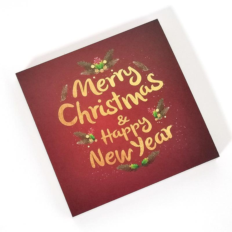 

10-30pcs Square Merry Christmas Cards 2023 Happy New Year Wishes Cards Christmas Gifts Decorative Greeting Cards Xmas Gift Card 10pcs