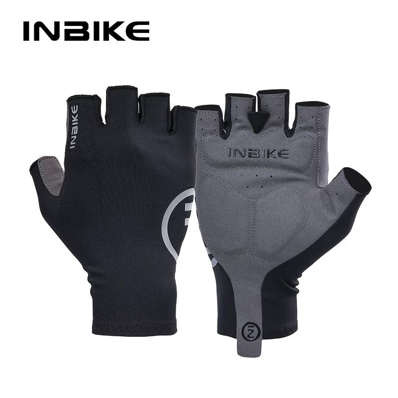 Inbike Cycling Gloves Spring and Summer Half Finger Shock Absorption Non Slip Outdoor Sports Road Bicycle Short Finger Men and Women