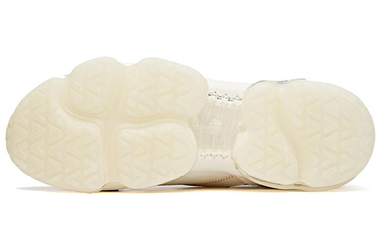 Women's Sneakers Anta Running Collection Full Length Air Cushion Low top Running Shoes Women's Ivory White