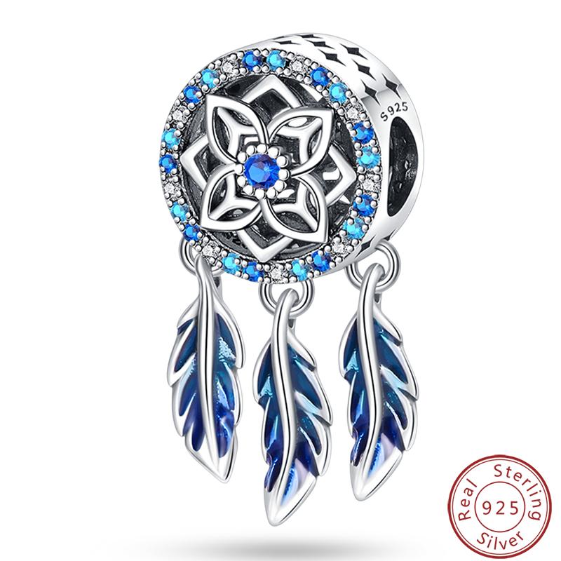 100% Copper Crescent Circular Dreamcatcher Net Lucky Blessing Series Charms Beads 3Mm Diy Fine Jewelry Making