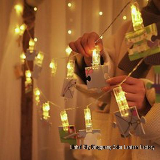 Low-Voltage Dark Green Wire Twinkling Star Fairy Lights - Outdoor Christmas LED String Lights for Courtyard Decoration.