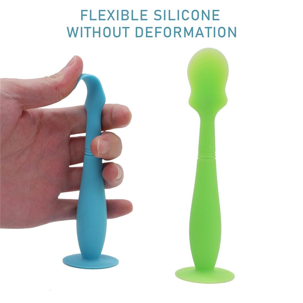 Baby Diaper Rash  Applicator Baby  Spatulas With Suction Cup Silicone Brush
