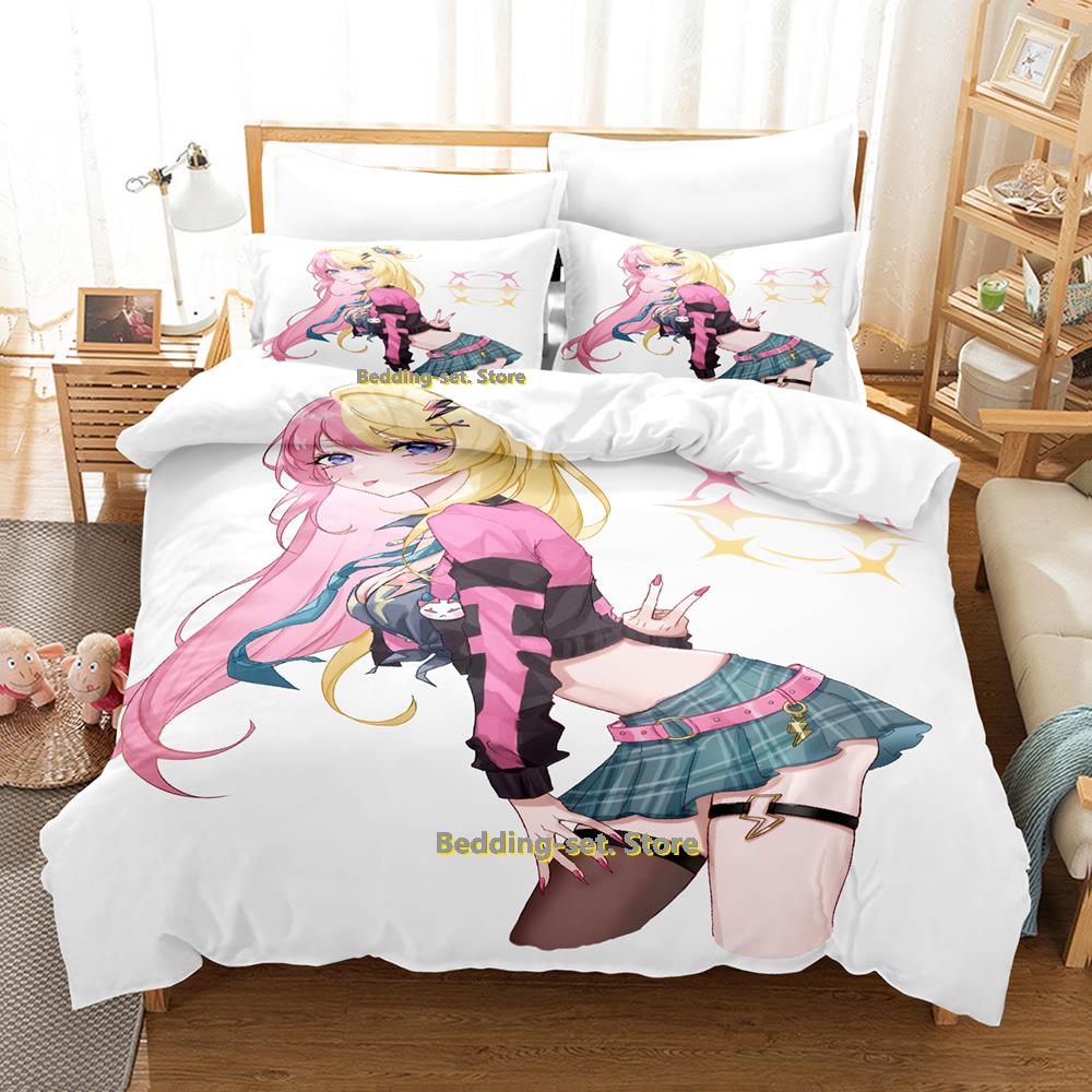 New 2023 Kotoko Torahime Bedding Set Single Twin Full Queen King Size Bed Set Adult Kid Bedroom Duvetcover Sets Anime Bed