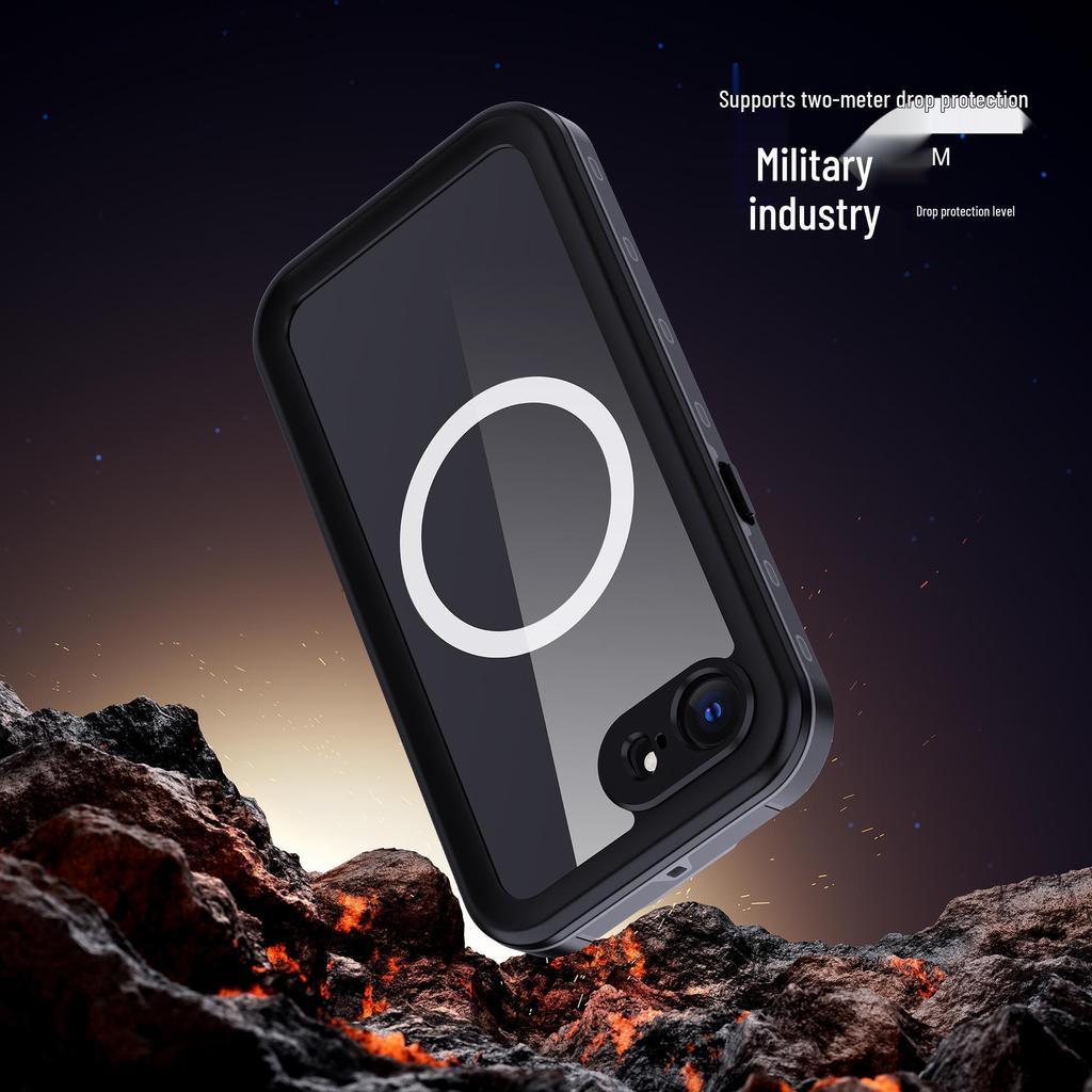 iPhone 16e Waterproof Drop-proof Full Coverage Protective Case for Outdoor Swimming