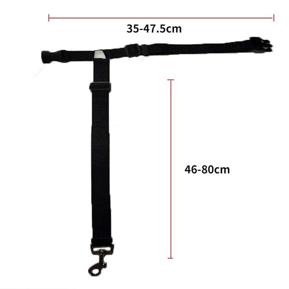 Cinturón de seguridad de coche para mascotas dos en uno, correa de plomo, cinturón de seguridad de asiento trasero, arnés ajustable para collar para perros y gatitos, accesorios para mascotas