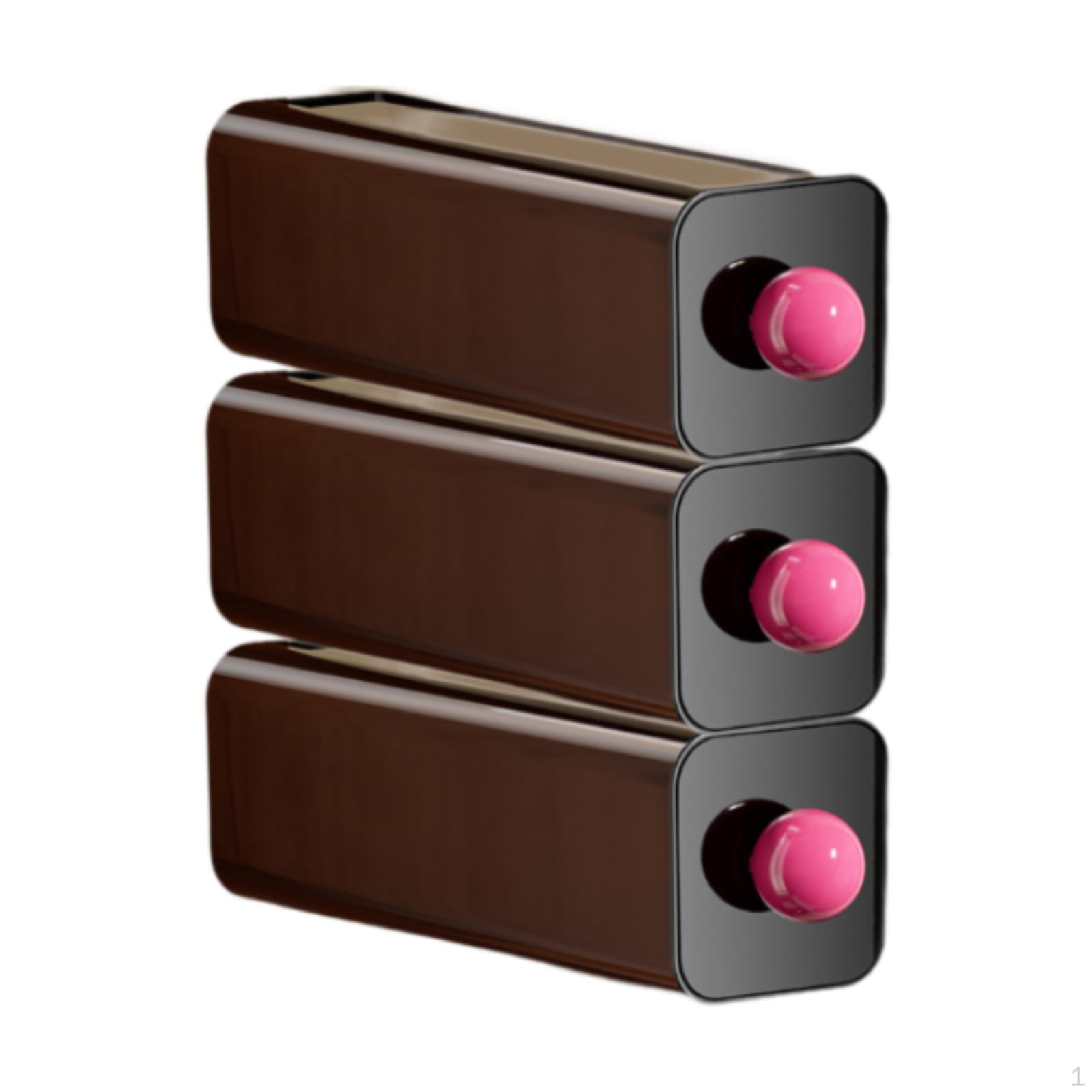 3-х уровневый настенный ящик для хранения вещей для организации рабочего стола в домашнем офисе чёрный