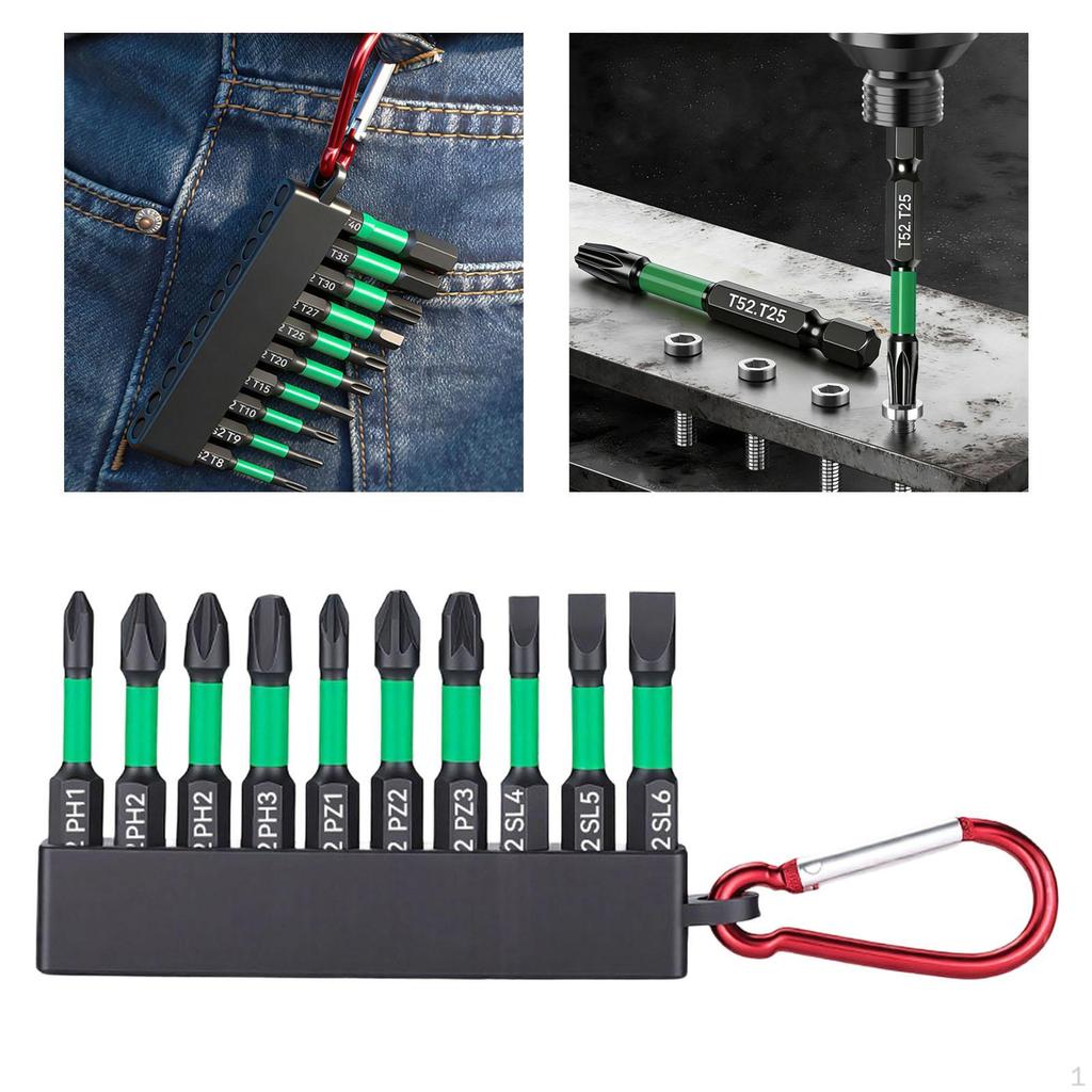 Screwdriver Bit Set Drill Tips Handymen Multifunctional Compact Professional Alloy Steel Impact Bits