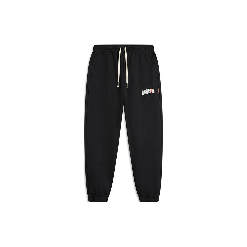 Li-Ning BadFive Logo Knit Sweatpants Black Men s AKLT841-1 L