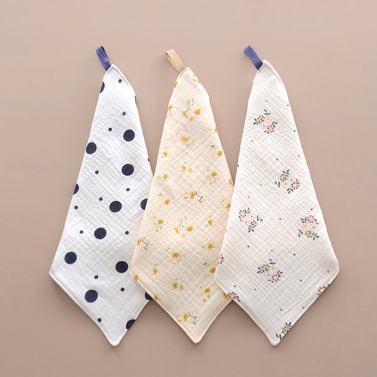 Super Soft Pure Cotton Baby Drool Bibs, Washcloths, and Newborn Gauze Towels