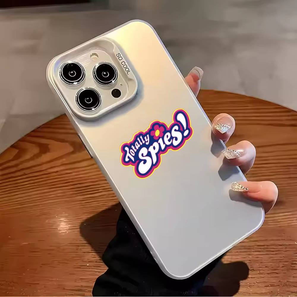 Cool T-Totally Spies Phone Case Color Silver Shell For IPhone 17 16 15 14 13 12 11 Pro Max Plus