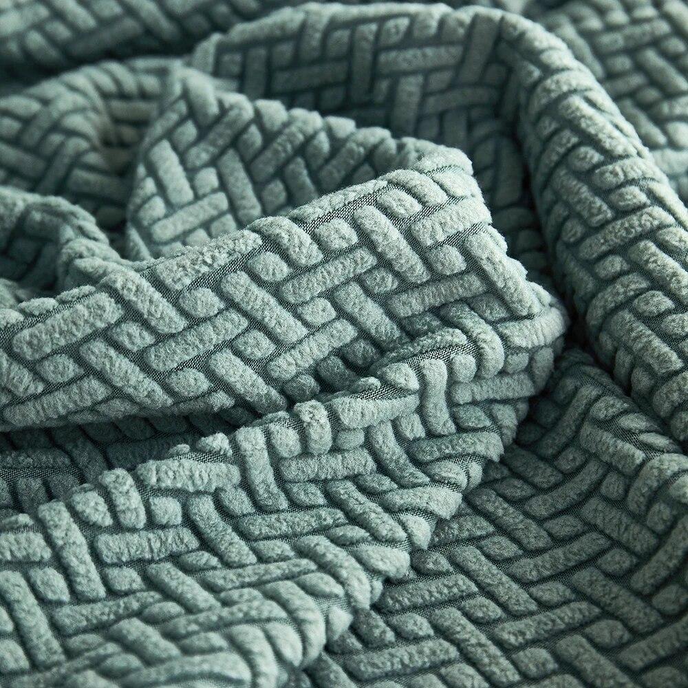 Jacquard Sofa Seat Cushion Cover Elastic Adjustable Skirted Slipcover Sofa Cover Sofa Slipcover Furniture Protector for Pets Kid