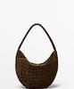 Massimo Dutti Mini Slouch Split Suede Leather Bag