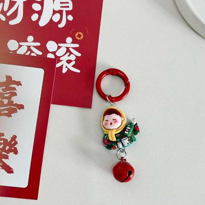 Słodka kreskówka Northeast Girl brelok kwiatowy bawełniana kurtka dziewczęca wisiorek torba szkolna wisiorek prezent akcesoria