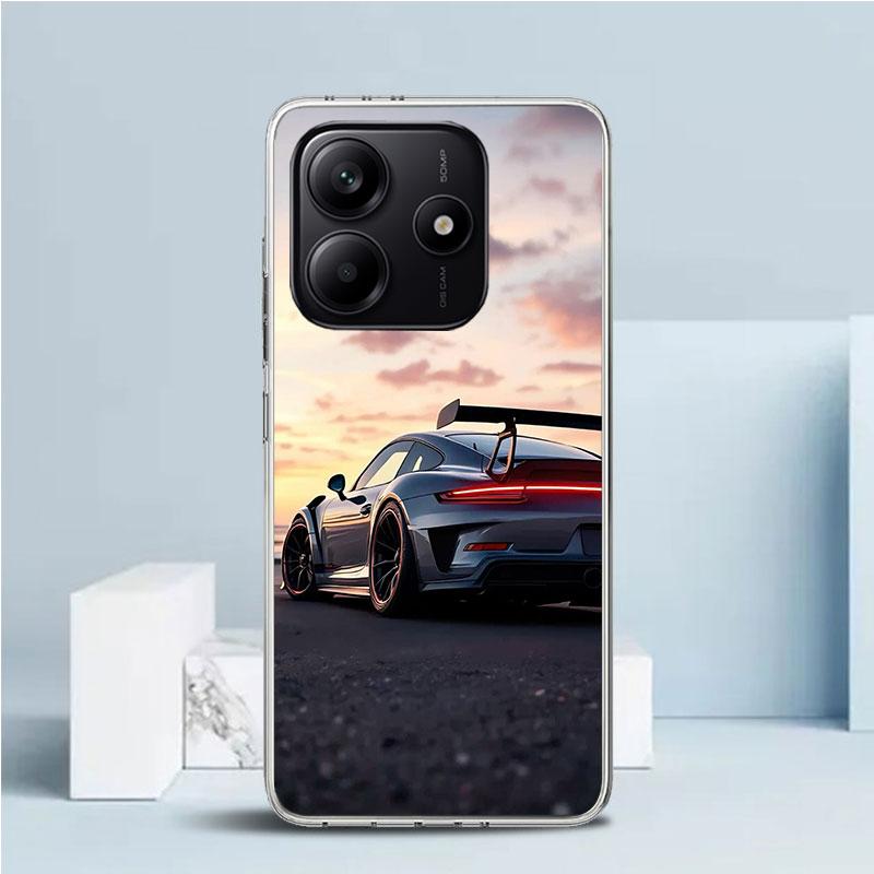 Sports Car 911 Soft Cover for Xiaomi Redmi Note 15 14 13 12 Pro Plus Phone Case 14S 11S 11T 11E 10S 10 4G Pattern Shell Redmi No