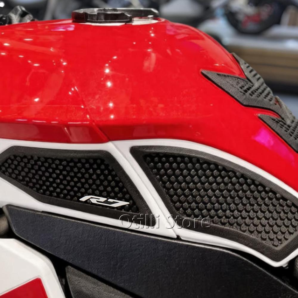 Motorcycle Tank Pads For YAMAHA YZF R7 YZFR7 YZF-R7 2026 New Fuel Tank Stickers Protector Knee Non-slip Pad Tank Grips Kit