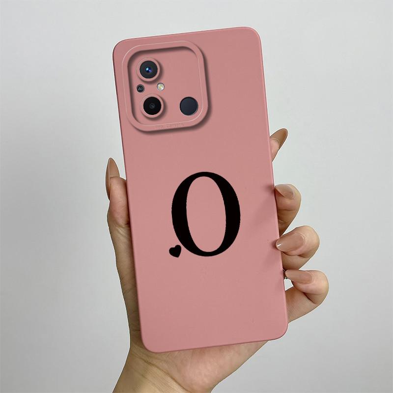 For Xiaomi Redmi 12C Case Cute Couple Letters Cover Silicone Soft TPU Fundas For Xiaomi Redmi 12C 12 C Redmi12C Phone Case Coque