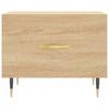  Coffee Tables, 2 Pcs, Sonoma Oak, 50x50x40 Cm