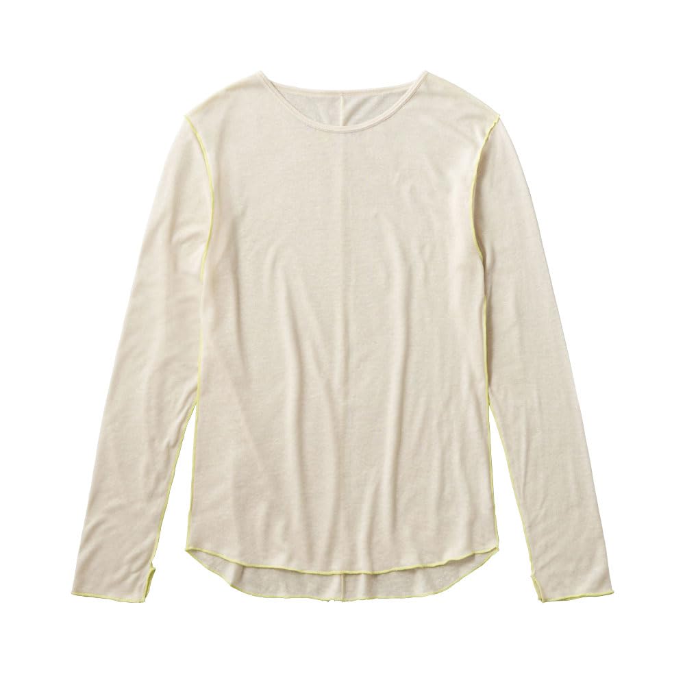 

Gunze Tuche TC7347 Long Sleeve Ciel White Women s See-Through Cut-and-Sew Innerwear,