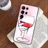 Red Wine Glass Art Phone Case For Samsung Galaxy S25 S23 S22 S21 Ultra S9 S10 S20 Plus S24 FE Funda Cover Shell