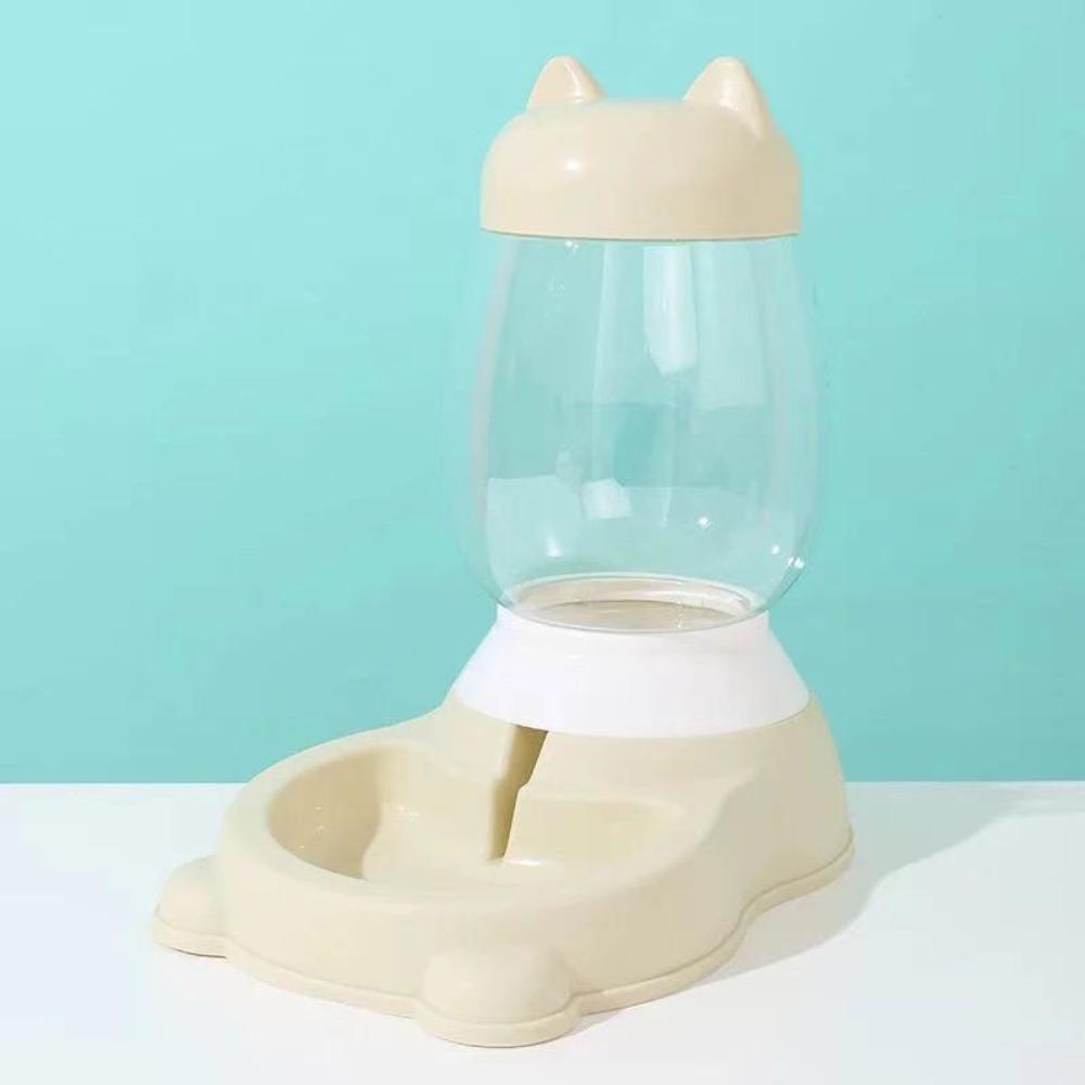 Plastic Pet Feeder Dispenser 2.2L Large Capacity Pet Drinking Bowl Cat Dog Food Water Bowl  Cat