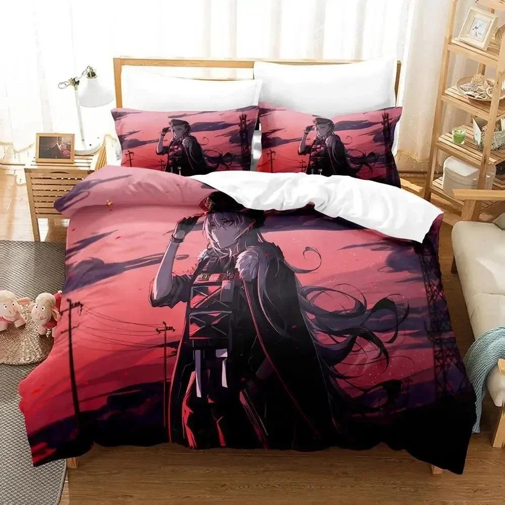 Kawaii Anime Arknights Bedding Set For Bedroom Soft Modern Bedspreads Comefortable Kids Duvet Cover Quilt Cover And Pillowcase