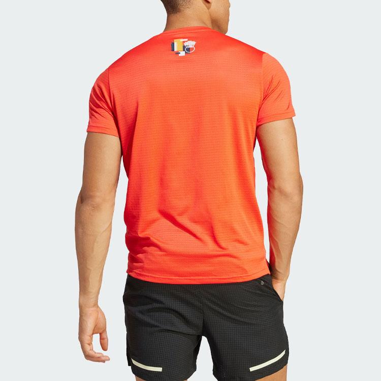 Adidas Beijing Marathon Event Tee Men Tops Light-Red IT2542