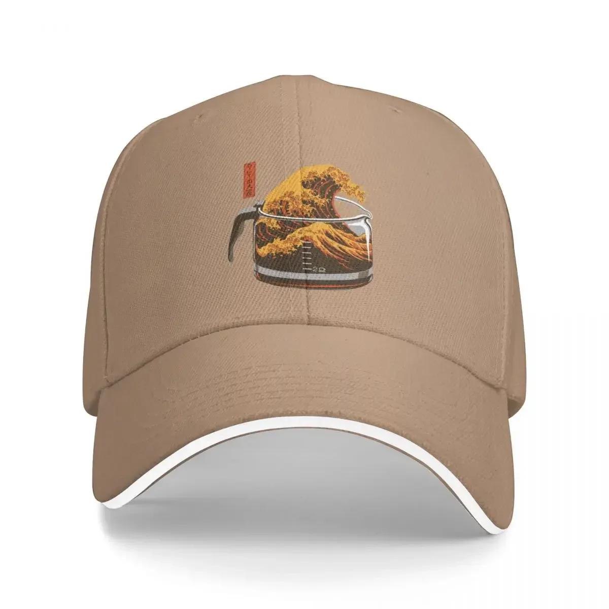 

The Great Wave of Caffeine Baseball Cap Horse Hat Christmas Hat Caps Women Men s