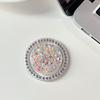 Color Sequins Glitter Round Rhinestones Mobile Phone Airbag Bracket Magnetic Paste Ring Simple Niche Desktop Watching Drama