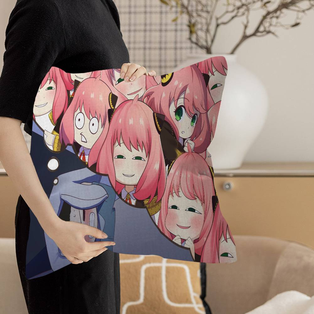 Anime Spy X Family Maple Design Cushion Cover Happy Autumn Harvest Decor Holiday Decorati Pillow Cover