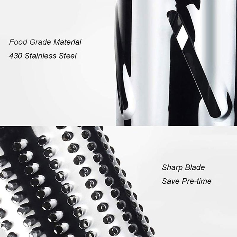 Kitchen Multifunctional Vegetable Slicer Fruit Cutter Cheese Shredder Tabletop Rotary Drum Grater