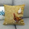 Farm Animals: Cows Sheep Pigs Chickens Digital Printing Short Plush Pillow Covers For Car Sofa Office Cushion Cover Home Goods