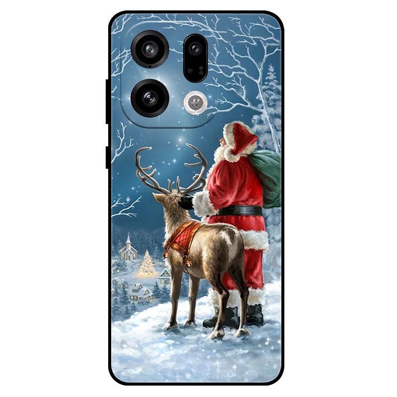 For OPPO Find X9Pro X9 X8 X7 Ultra FindX8s X7 X8 Pro X8s + Plus Christmas Phone Case Shockproof Soft TPU Silicone Protect Cover