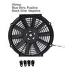 10-inch Universal Radiator Cooling Fan, 24V 80W 2100RPM Slim Fan with 10 Straight Blades for Universal Cars
