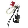 Bowknot Cartoon Cat Pendant Cute Key Ring Fashion Bag Hanging Accessory  Couple