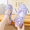 Fashion Printed Women Transparent Sandals Hole Shoes Summer Beach Woman Garden Shoes Outdoor Indoor Female Slippers Jelly Mujer