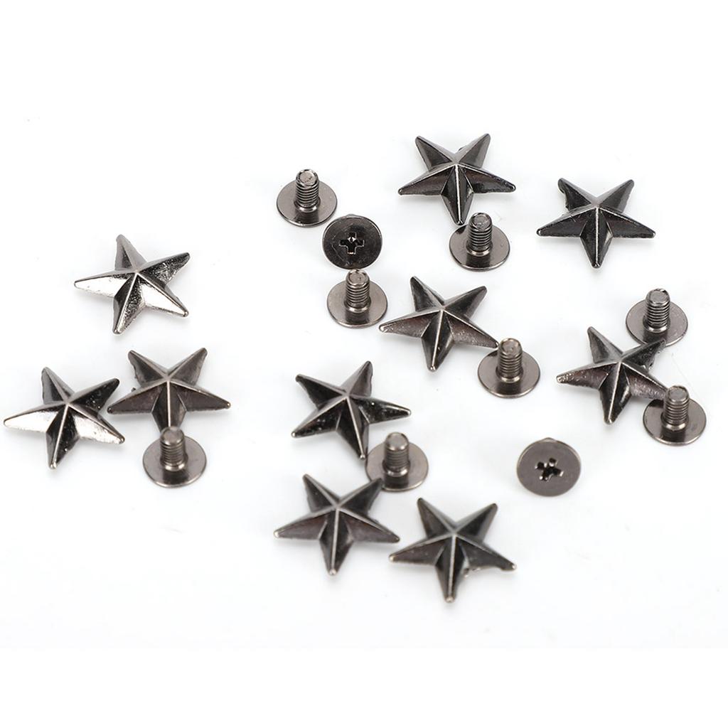 Star Shape Rivet Crafts Stud Button Zinc Alloy Rivet for Shoes Bags Clothing Decoration