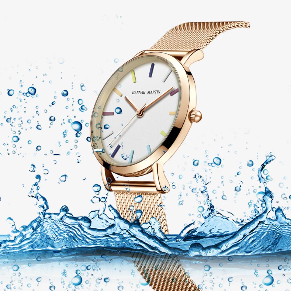 New Rainbow Nail Three-hand Watch for Women Waterproof Business Casual Quartz Watch Japanese Movement Temperament Women's Watch