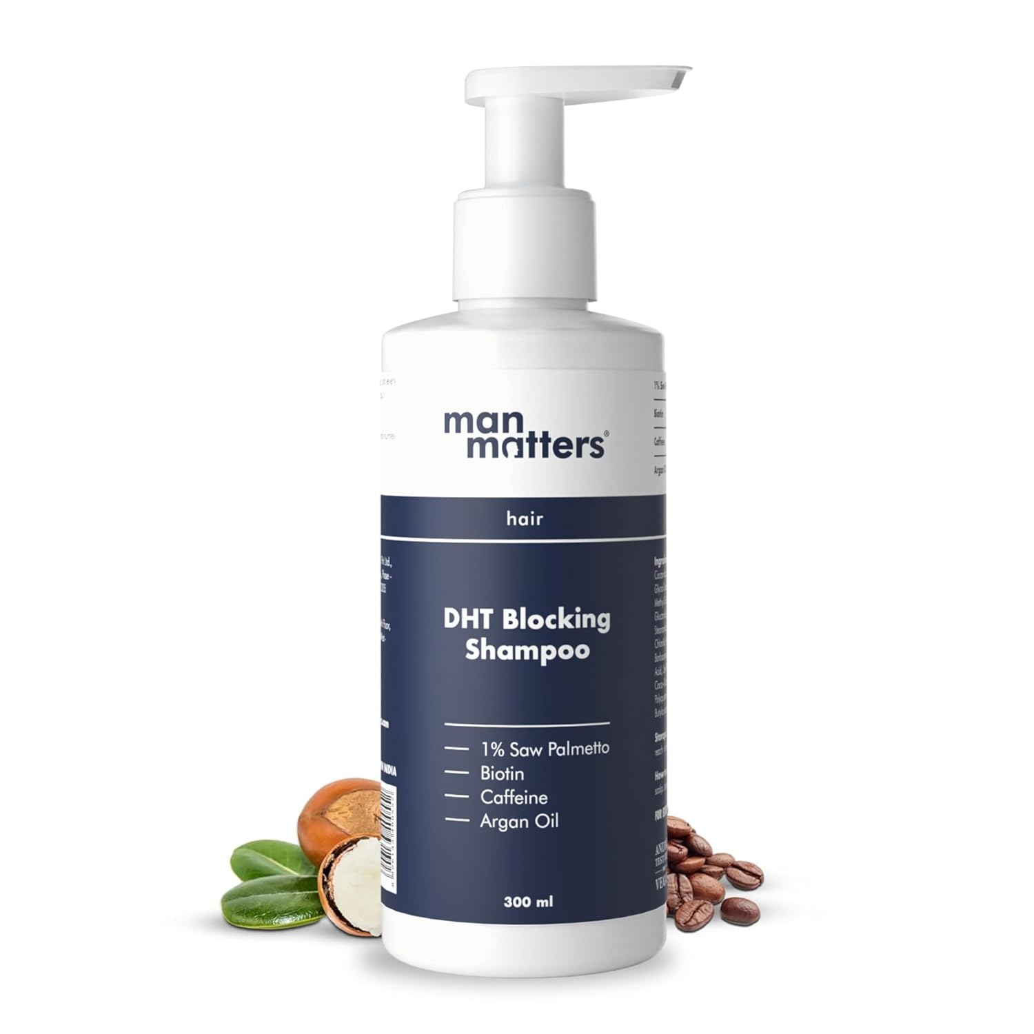 

Man Matters Anti Hair Fall Shampoo For Men 300 ml DHT Blocking Cleanse Strengthen Hair Daily Gentle Scalp Care