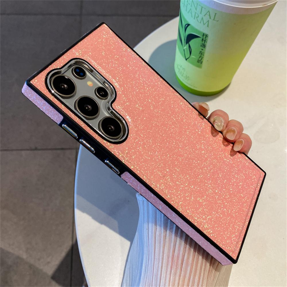 

Luxury Bling Glitter Color For Magsafe Magnetic Wireless Charging Phone Case For Samsung S24 Ultra S22 S23 Plus Shockproof Cover For Samsung S22