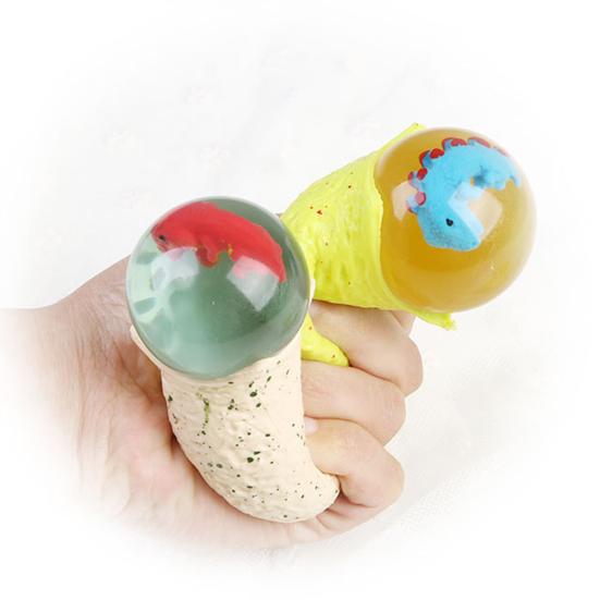 Dinosaur Egg Squeeze Toy Slow Rebound TPR Stress Egg Relief Stretch Dino Fidget Squishes Sensory Pinch Toy