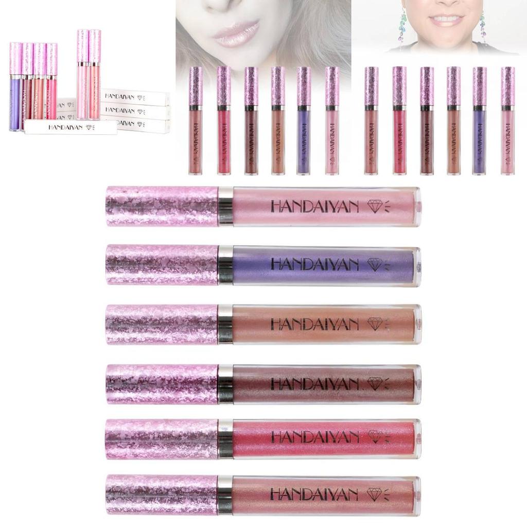 Shiny Lip Gloss 6 Colors Glittery Lip Gloss Long-lasting And Radiant