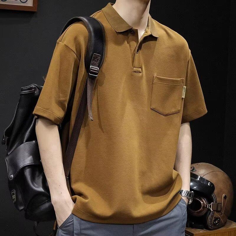 

Мода больших размеров Премиальное ощущение Влагоотводящая Мягкое качество Дышащая Мужская Свободная рубашка поло Устойчивая к сминанию Повседневная Спортивная С коротким рукавом Рубашка с воротником 8XL