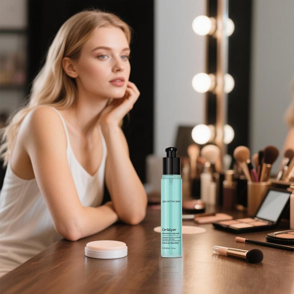 Makeup Setting Spray Moisturizing Dual-phase Gel Soft Focus Long-lasting Oil Control Waterproof No Makeup 80ml