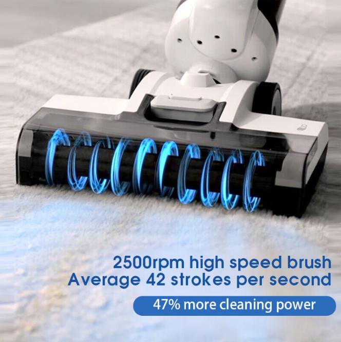 PSCL2001 Wireless Floor Cleaner with Ultra-Quiet Operation. Powerful vacuum, cleaning, and mopping functions. Pet hair suction with voi