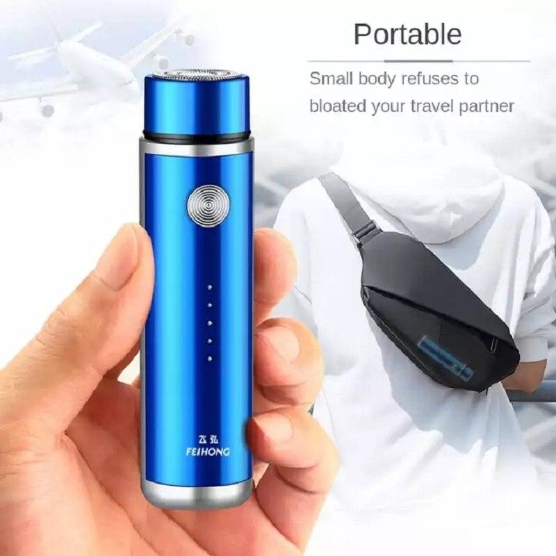 Mini Electric Shaver for Men Portable Electric Razor Beard Knife USB Charging Mens Shavers Face Body Razor